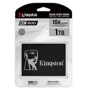 Kingston KC600 - SSD - cifrado - 1 TB - interno - 2.5
