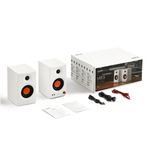 Parlantes Edifier MR3 de estudio blancos bluetooth