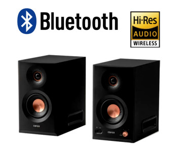 Parlantes amplificadores Edifier MR5 de estudio negros bluetooth