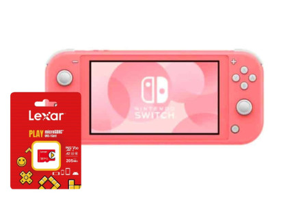 Consola Nintendo Switch lite rosado + micro SD 512 GB