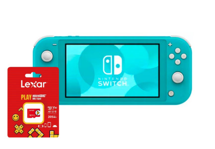 Consola Nintendo Switch lite turquesa + micro SD 512 GB