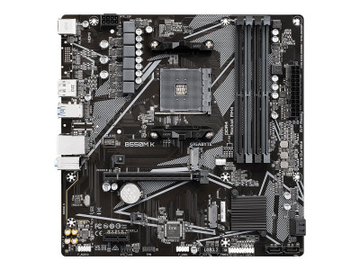 Gigabyte B550M K - 1.0 - placa base - micro ATX - Socket AM4 - AMD B550 Chipset - USB 3.2 Gen 1 - Gigabit LAN - Tarjeta gráfica (CPU necesaria) - HD Audio (8-canales)