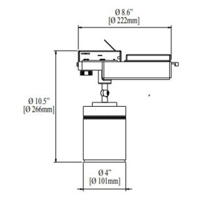 Lámpara Led Ledion Riel 17w 3000k Dimerizable Chip Hr