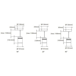 Lámpara Led Ledion Colgante 17w 3000k Dimerizable Chip Hr