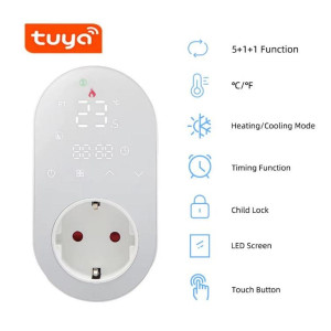 Enchufe Wifi Con Termostato Led MOES