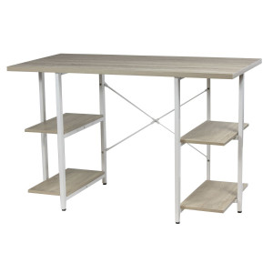 Escritorio 4 Estantes Blanco/madera