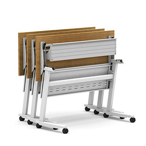 Escritorio Plegable Con Ruedas Flex I Blanco