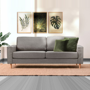 Sofá Lineal Tokio 3cp / Gris