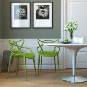 Silla Loop Apilable Verde