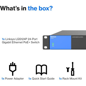 Switch Linksys Lgs124p 24pt Gbit Poe
