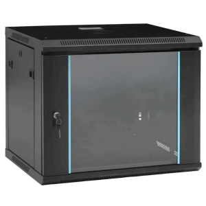 Rack 9u Zkteco Acero Wall Puerta De Vidrio