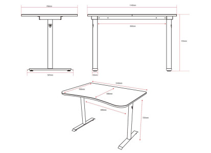 Escritorio Gamer Arozzi Fratello rojo