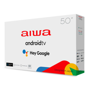 Smart Tv Aiwa 50'' Led 4k Hdr Google TV Comando De Voz