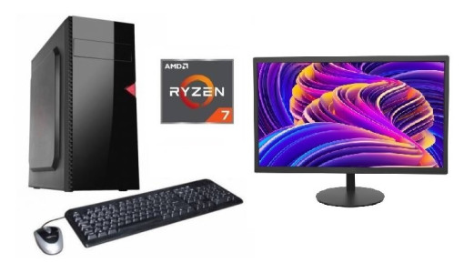 Combo equipo AMD Ryzen 7 + Monitor 19