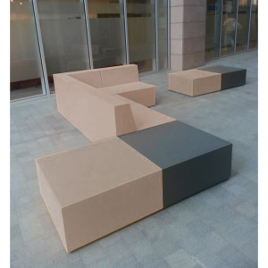 Maxi Puff - Isla Blokk Beige