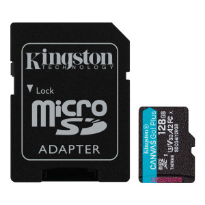 Memoria Micro Sd Kingston 128gb Con Adaptador Sd