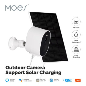 Cámara Moes 4MP WiFi panel Solar WCM-S24-S Tuya