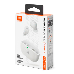 Auriculares Inalámbricos BT Jbl Wave Buds 2 IP54 IPX2 Llamadas
