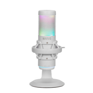 Micrófono Marvo MIC-07 USB RGB Wh