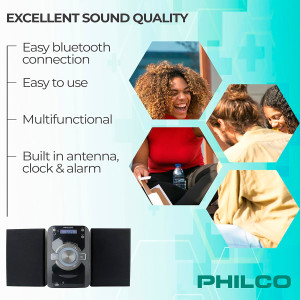 Micro Sistema Philco Pss2000-bk 15w Estéreo BT FM CD MP3
