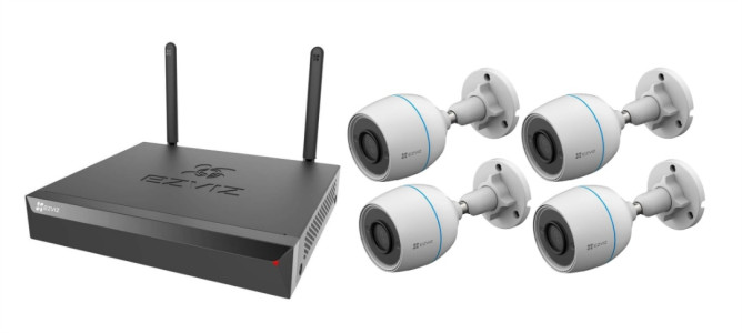 Kit NVR Ezviz 5MP + 4 Camaras Full HD