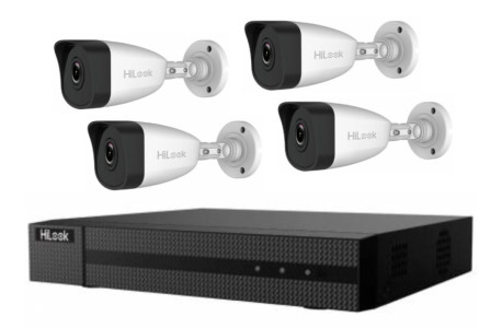 NVR HiLook IP + 4 Camaras Full HD