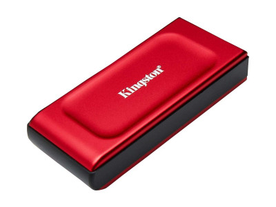 Kingston XS1000 - SSD - 2 TB - externo (portátil) - USB 3.2 Gen 2 (USB-C conector) - rojo