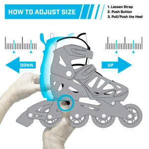 Patines Ajustables Para Niños Roller Derby Tracer Talle 12J-1