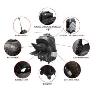 Mochila Cta Para Consolas Con Mango y Ruedas