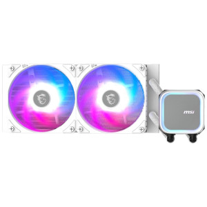 MSI MAG CORELIQUID A13 240 - Sistema de refrigeración líquida del procesador - Tamaño del radiador: 240 mm - (para: LGA1700, LGA1851, AM5, AM4) - cobre - 120 mm - blanco