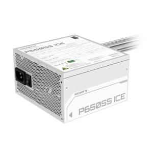 Gigabyte P650SS ICE - Fuente de alimentación (interna) - ATX12V 3.0/ EPS12V - 80 PLUS Silver - AC 155-240 V - 650 vatios - PFC activa - blanco glacial