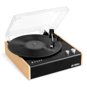 Tocadiscos Victrola Bluetooth Dual Parlantes Estéreo