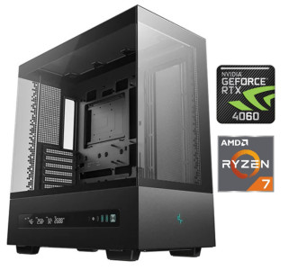 Equipo Gamer Ryzen 7 8700F, 32GB, 1TB NVMe, RTX 5060Ti 8GB