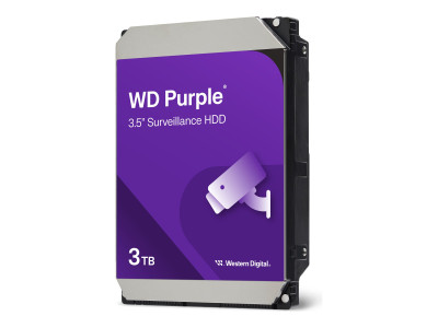 WD Purple WD33PURZ - Disco duro - 3 TB - vigilancia - interno - 3.5