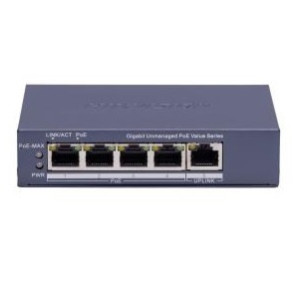 Switch PoE Hikvision 4 puertos gigabit 45w admin.