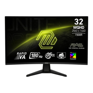 Monitor Curvo Gaming Msi Mag32cq6f 32'' Va Wqhd 180hz 0.5 ms