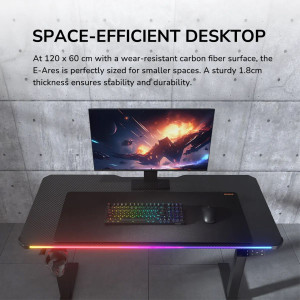 Escritorio Eléctrico Cougar E-ares 120 Black