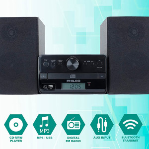 Sistema de Sonido Philco PES3530 BT 30W Estéreo CD-R/RW FM