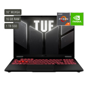Notebook Gamer Asus Tuf 16'' Ryzen 7 16gb 1tb Win11 Rtx5050