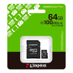 Memoria Micro Sd Kingston Sdcs3/64gb 100mb/s