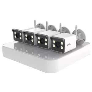 Kit De Cámaras Ip Wifi + Nvr Zkteco 3mp Full Color