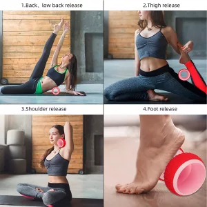 Rodillo Para Masaje Ergonómico Adecuado Hasta 127kg