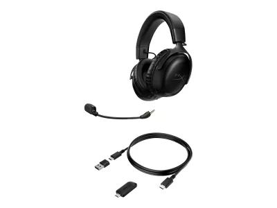 Audífono HyperX Cloud III negro inalámbricos