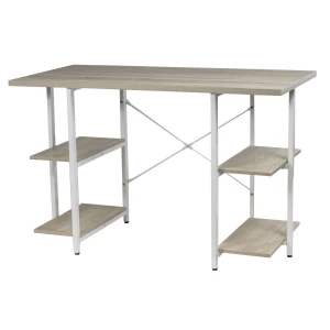 Escritorio 4 Estantes Blanco/madera