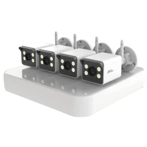 Kit De Cámaras Ip Wifi + Nvr Zkteco 3mp Full Color