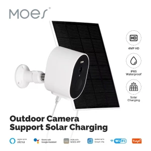 Cámara Moes 4MP WiFi panel Solar WCM-S24-S Tuya