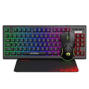 Combo Marvo Cm310 Teclado Sp Mouse + Pad