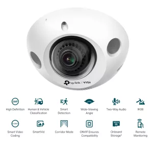 Cámara Seguridad Ext Tp-Link Vigi C230I Mini Color Día Noche 2K 3mp