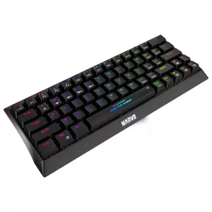 Teclado Marvo Mecánico Kg962w 60% Sw BLUE Sp Bk