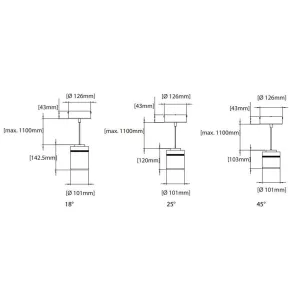 Lámpara Led Ledion Colgante 17w 3000k Dimerizable